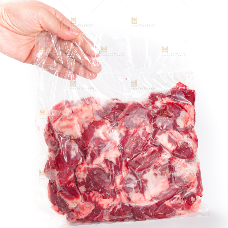 白底上的牛腱子