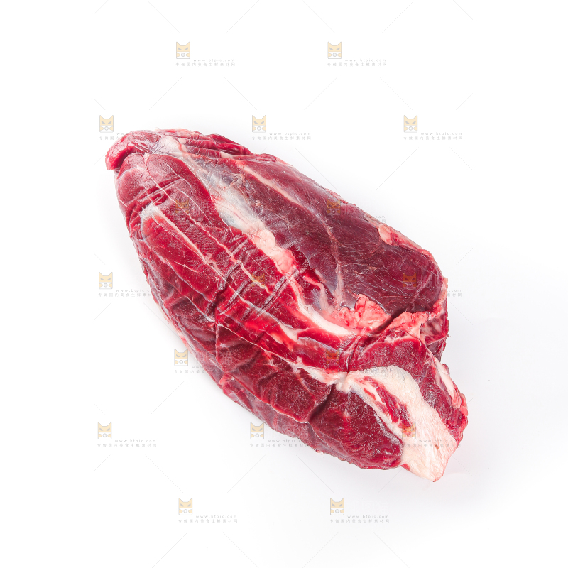 白底上的牛腱子