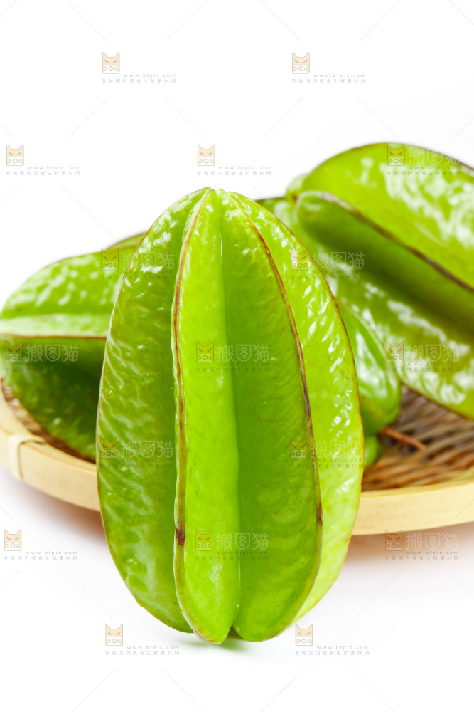 白底上的漳州杨桃