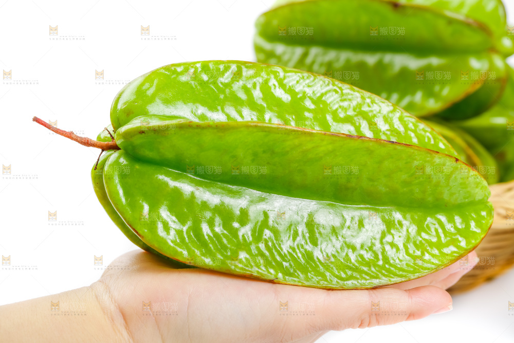 白底上的漳州杨桃