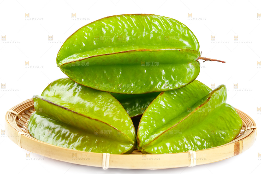 白底上的漳州杨桃