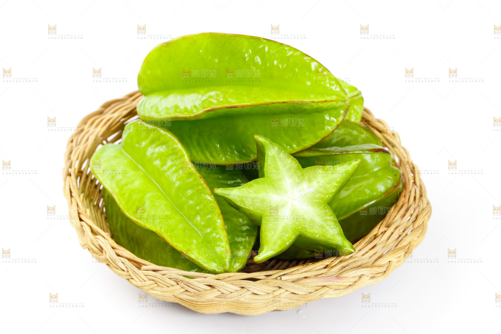 白底上的漳州杨桃