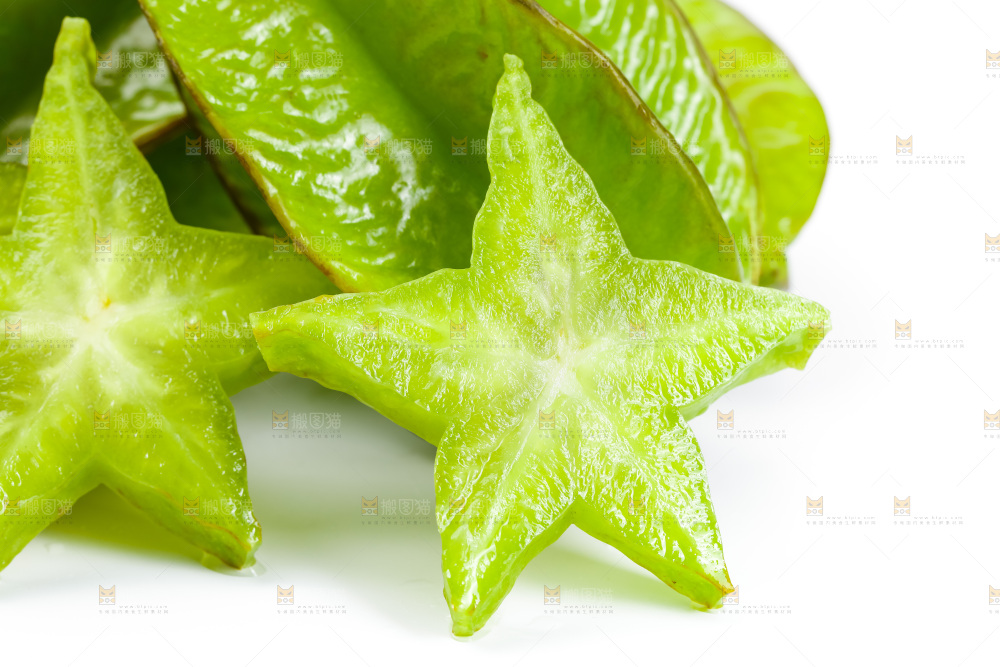 白底上的漳州杨桃