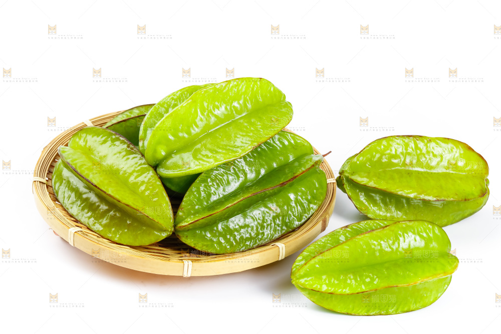白底上的漳州杨桃