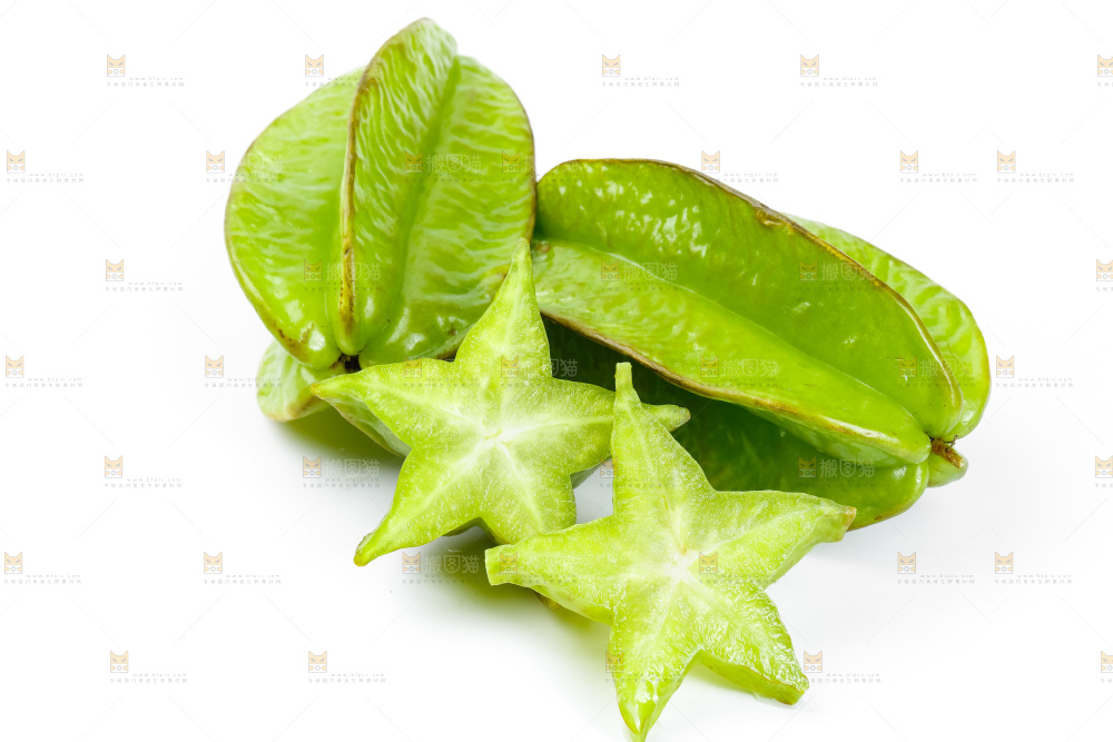 白底上的漳州杨桃