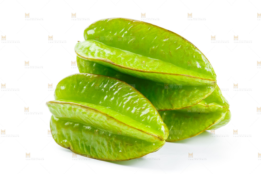 白底上的漳州杨桃