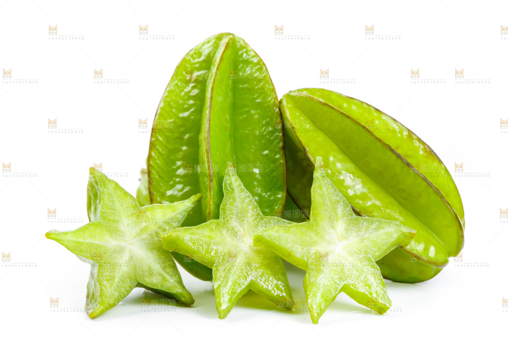 白底上的漳州杨桃