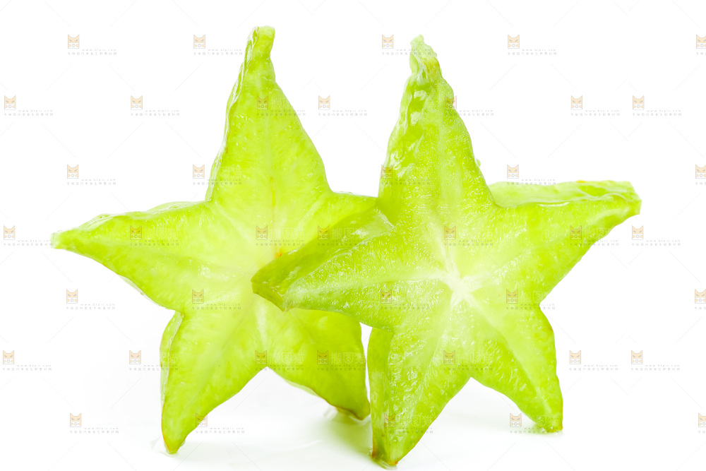 白底上的漳州杨桃