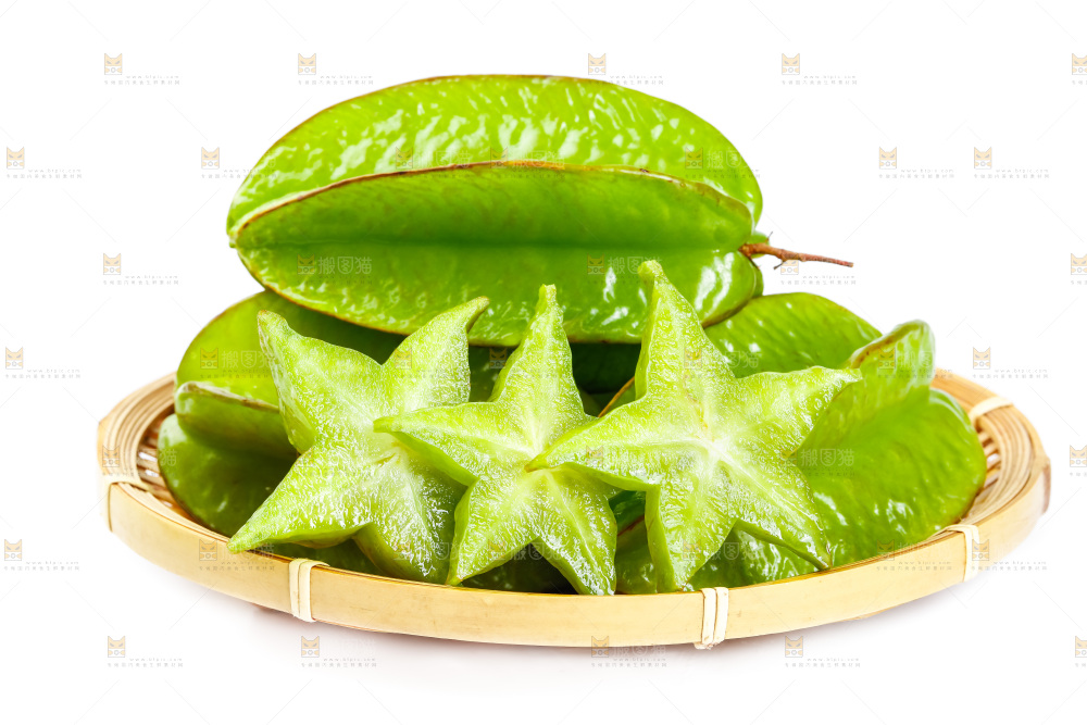 白底上的漳州杨桃
