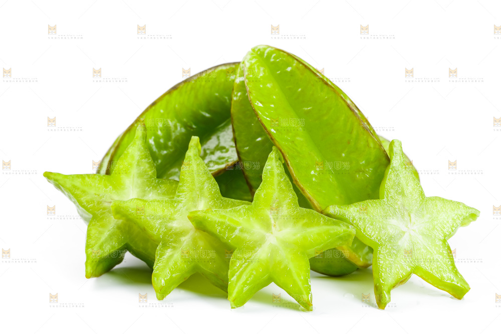 白底上的漳州杨桃
