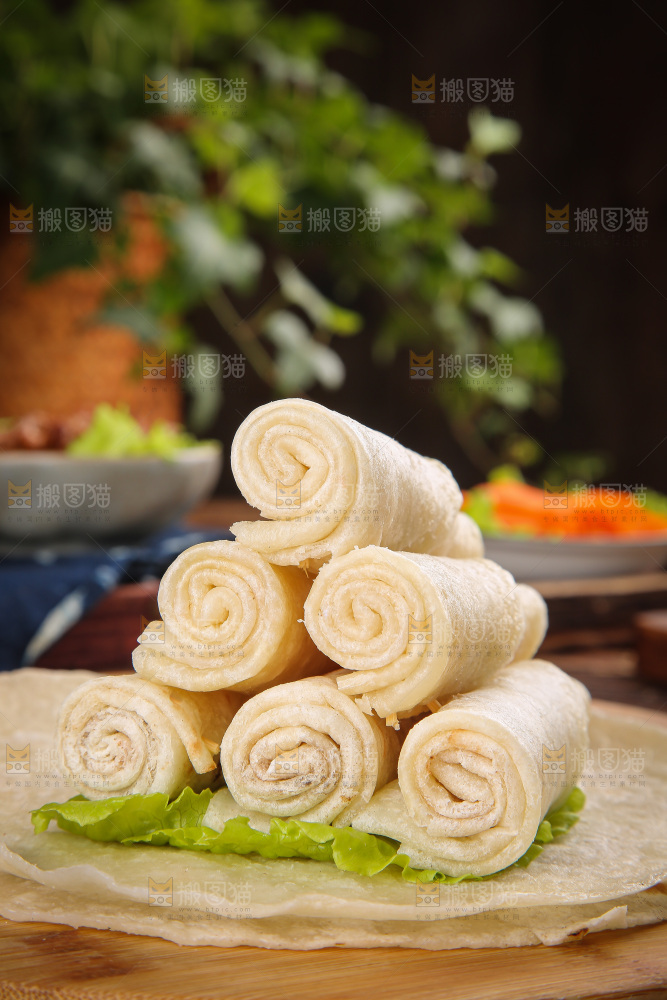 深底上的卷饼