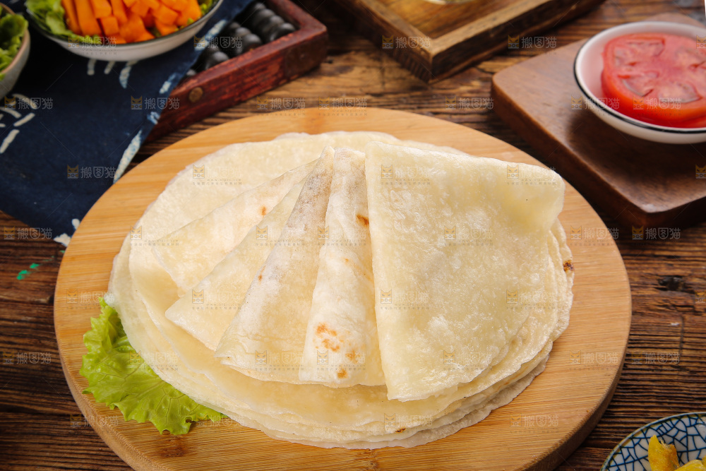 深底上的卷饼