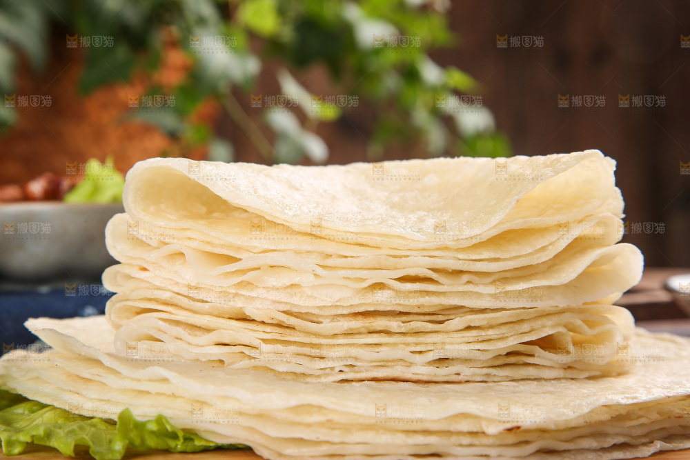 深底上的卷饼