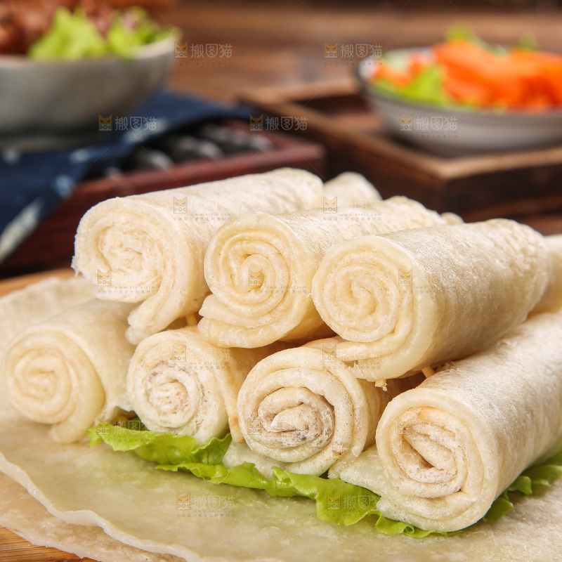 深底上的卷饼