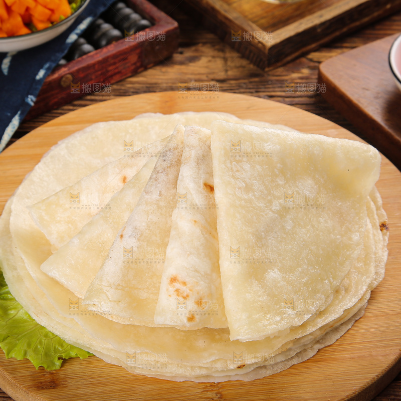 深底上的卷饼