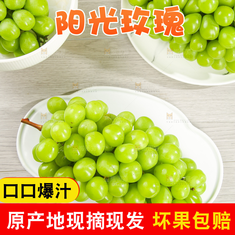 浅底上的阳光玫瑰青提