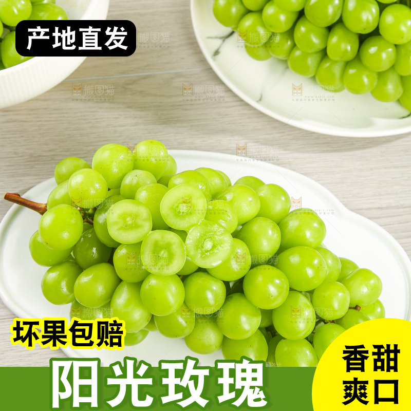 浅底上的阳光玫瑰青提