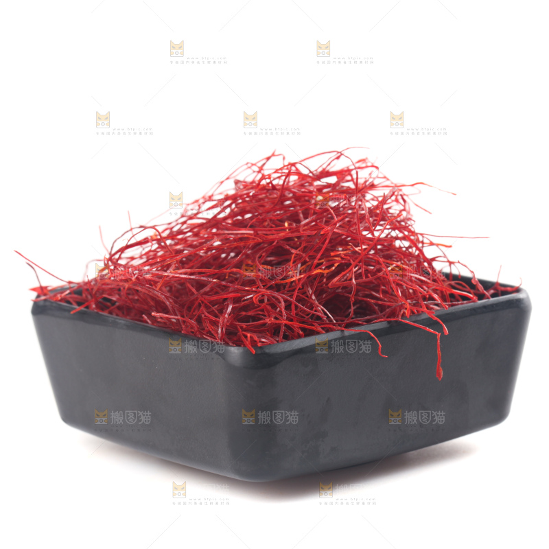 白底上的细辣椒丝
