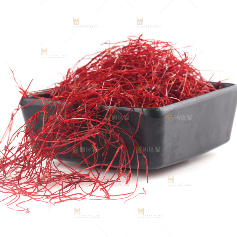 白底上的细辣椒丝