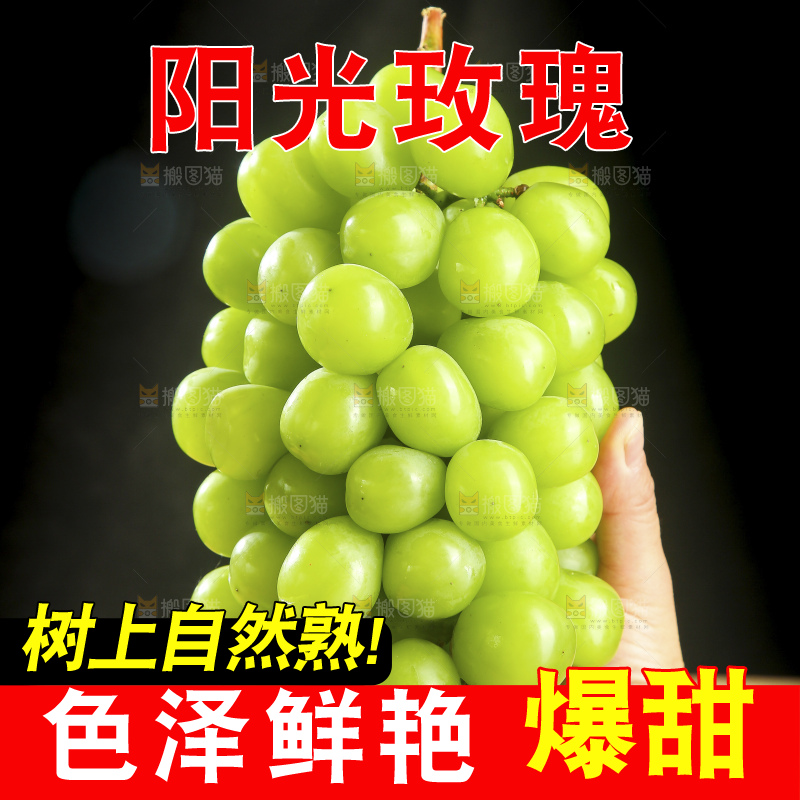 木底上的阳光玫瑰青提