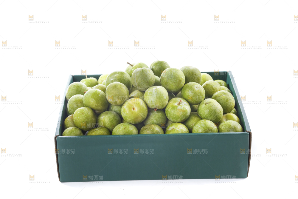 白底上的青脆脱骨李