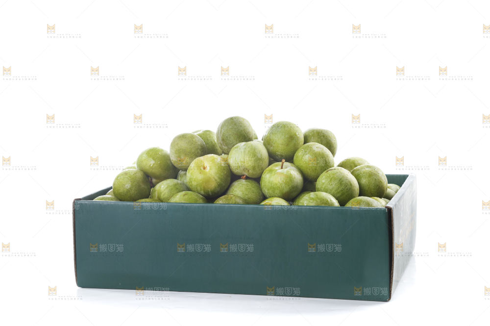 白底上的青脆脱骨李
