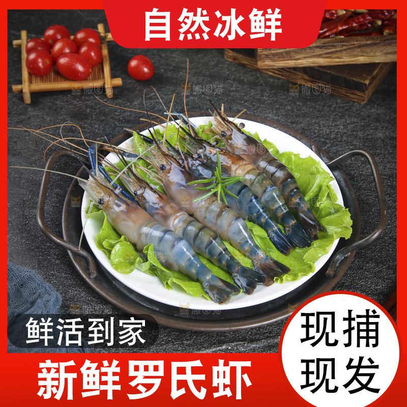 深底上的罗氏虾