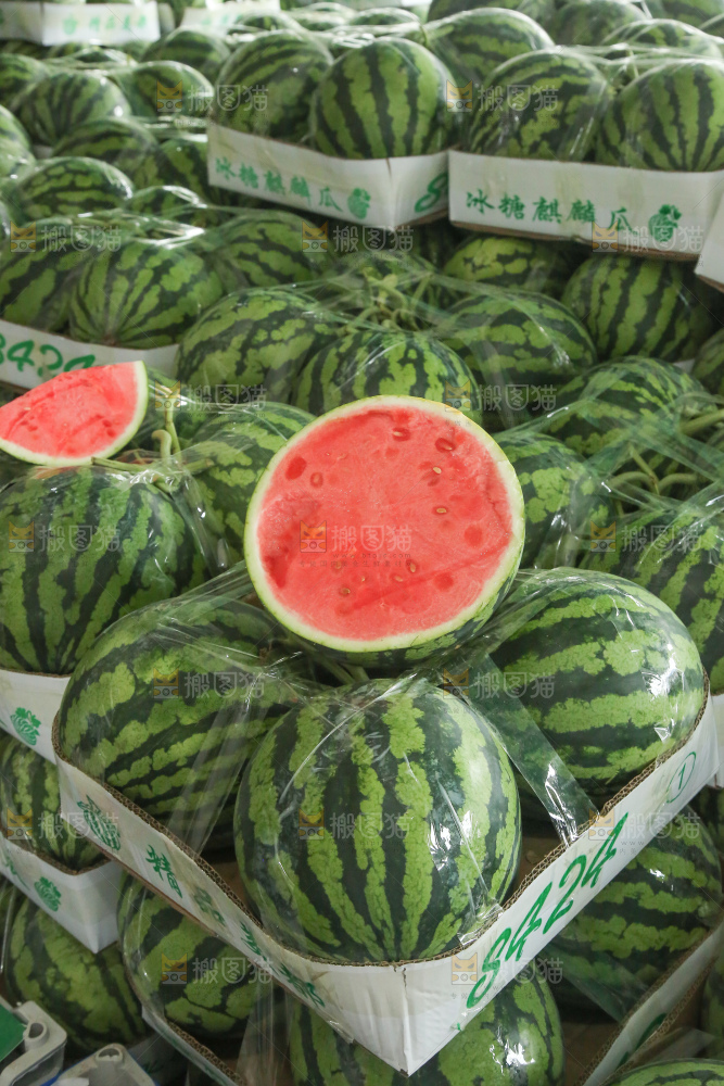 堆放着的冰糖麒麟瓜