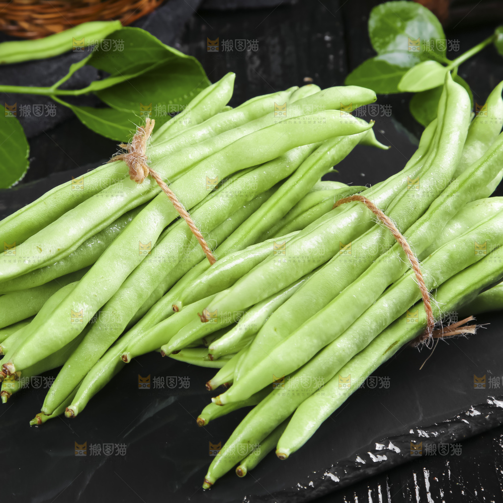 深底上的四季豆