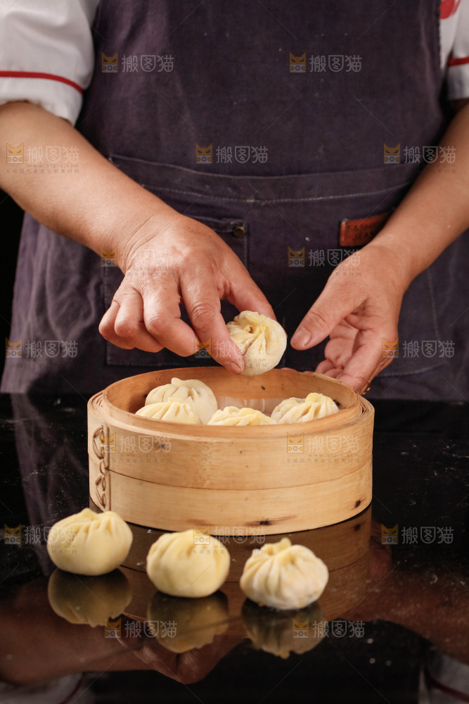 深底上包子的制作