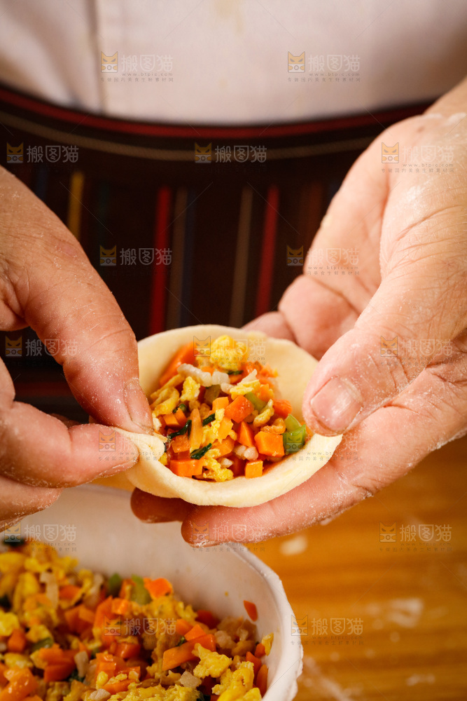 深底上包子的制作