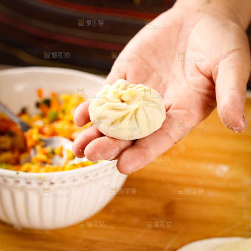 深底上包子的制作