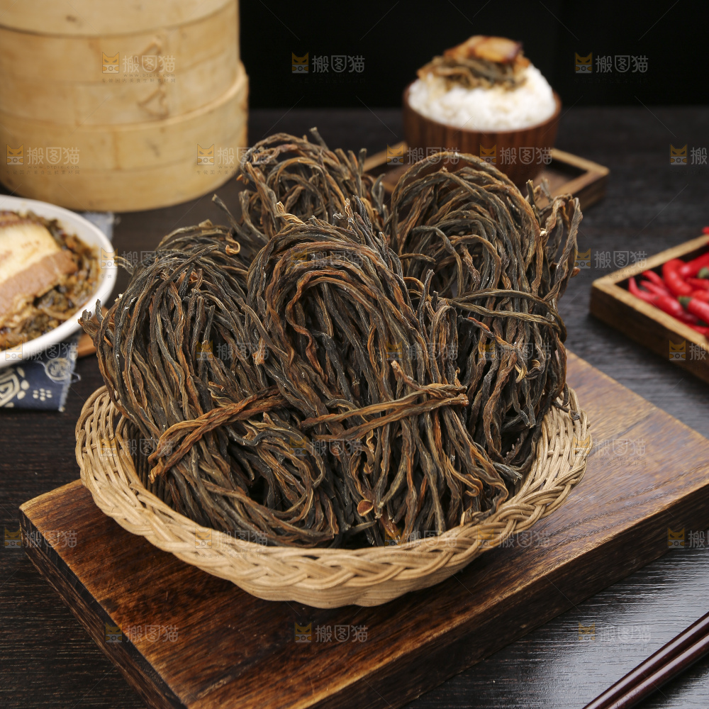 深底上的干豇豆