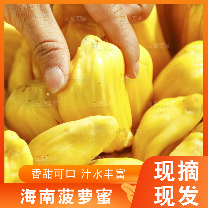 深底上的黄肉菠萝蜜