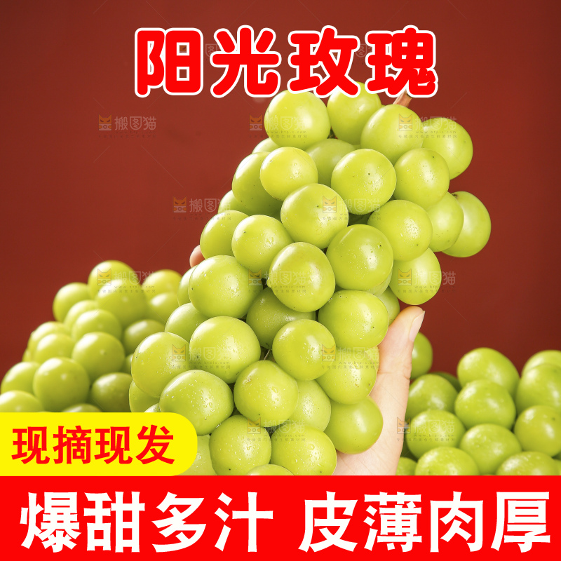 木底上的阳光玫瑰青提