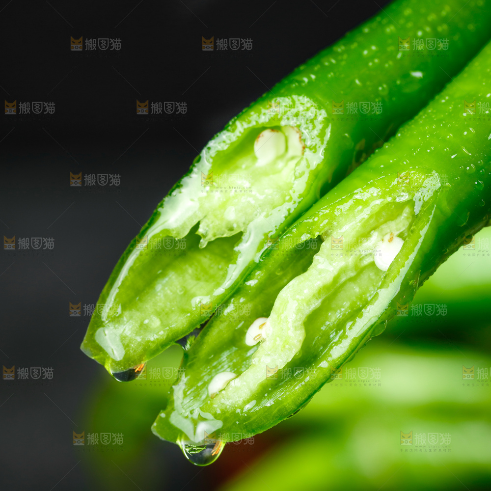 深底上的二荆条辣椒