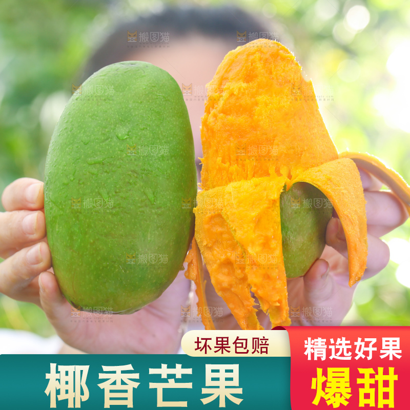 浅底上的椰香芒