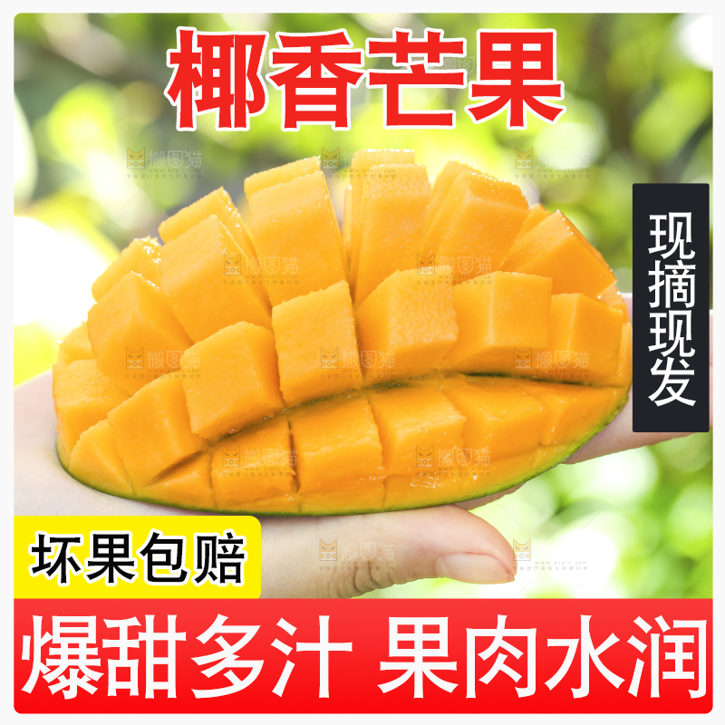 深底上的椰香芒