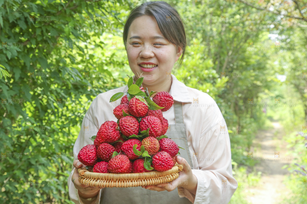 手里拿着荔枝王
