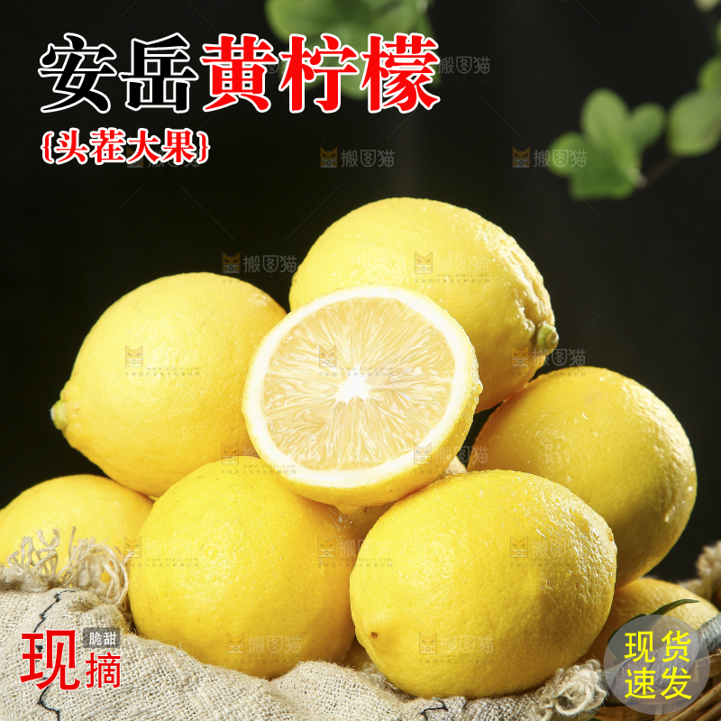 深底上的安岳黄柠檬