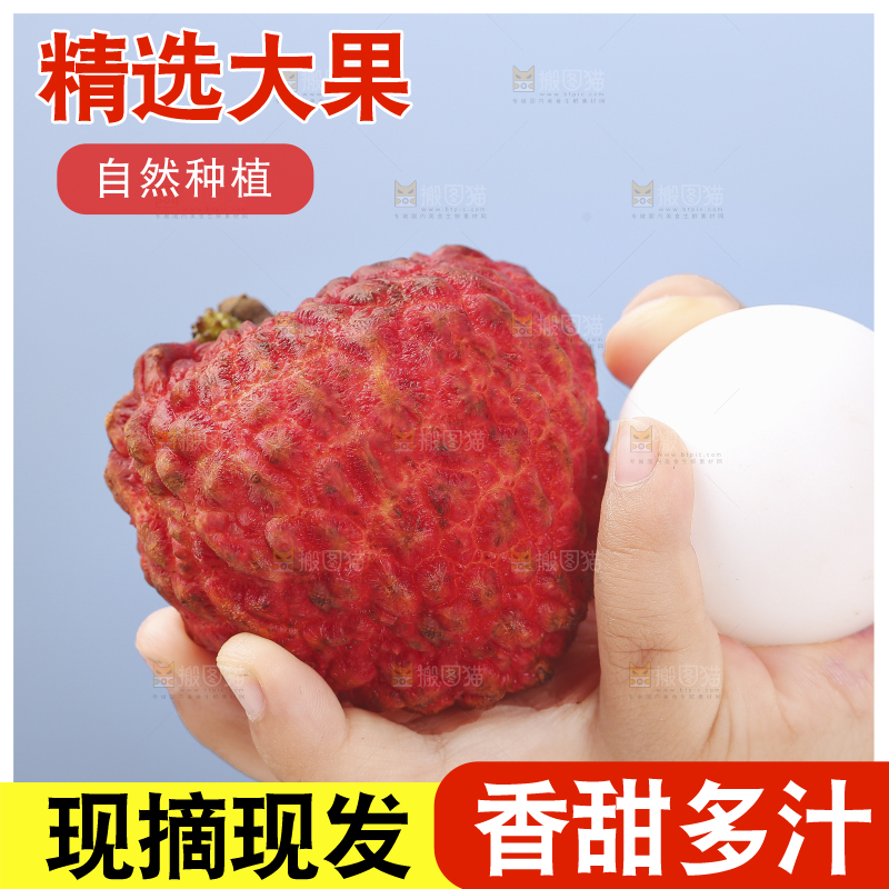 手里拿着荔枝王