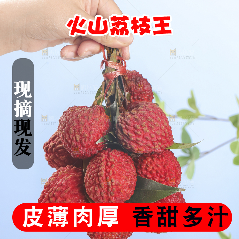 手里拿着荔枝王