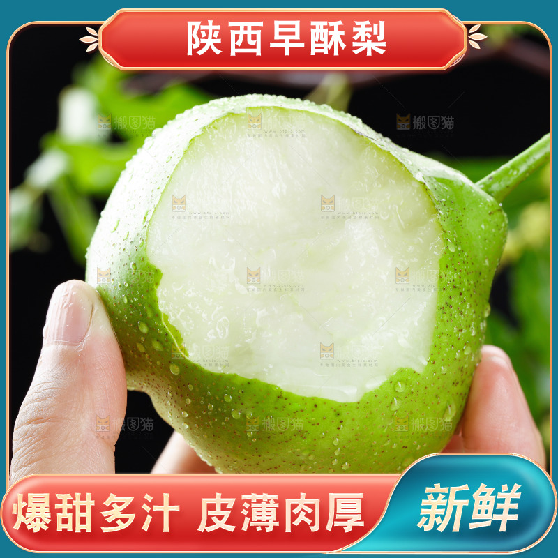浅底上的早酥梨