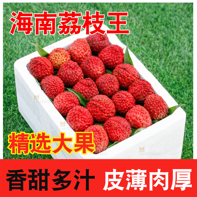 草地上的放着荔枝王