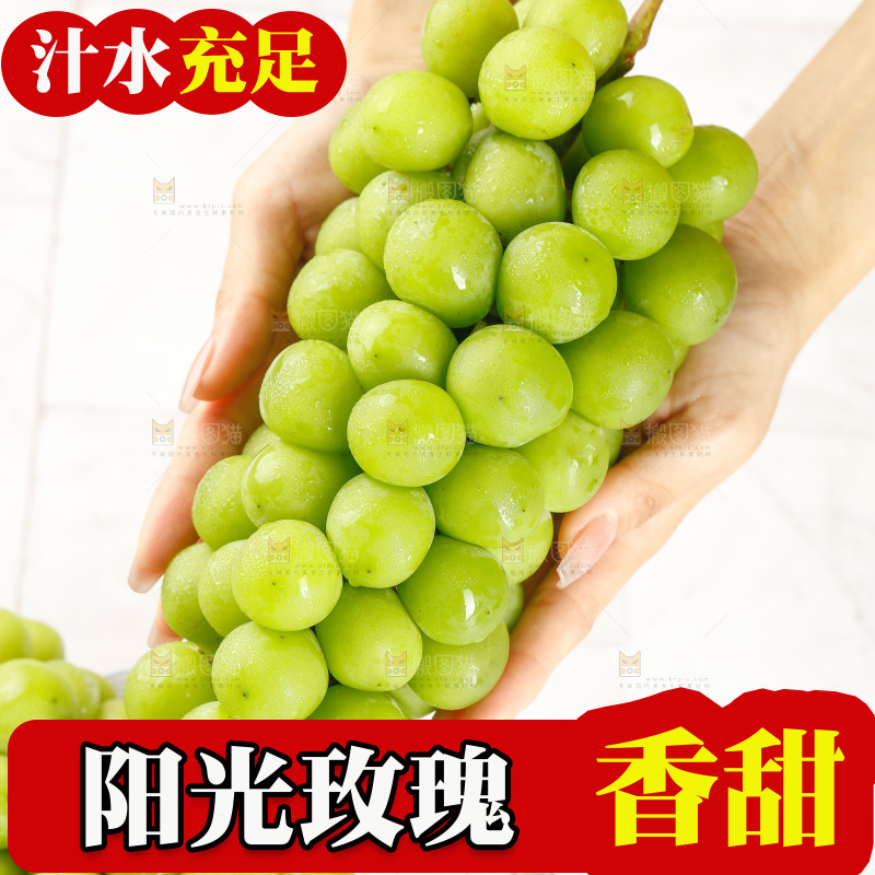 浅底上的阳光玫瑰青提