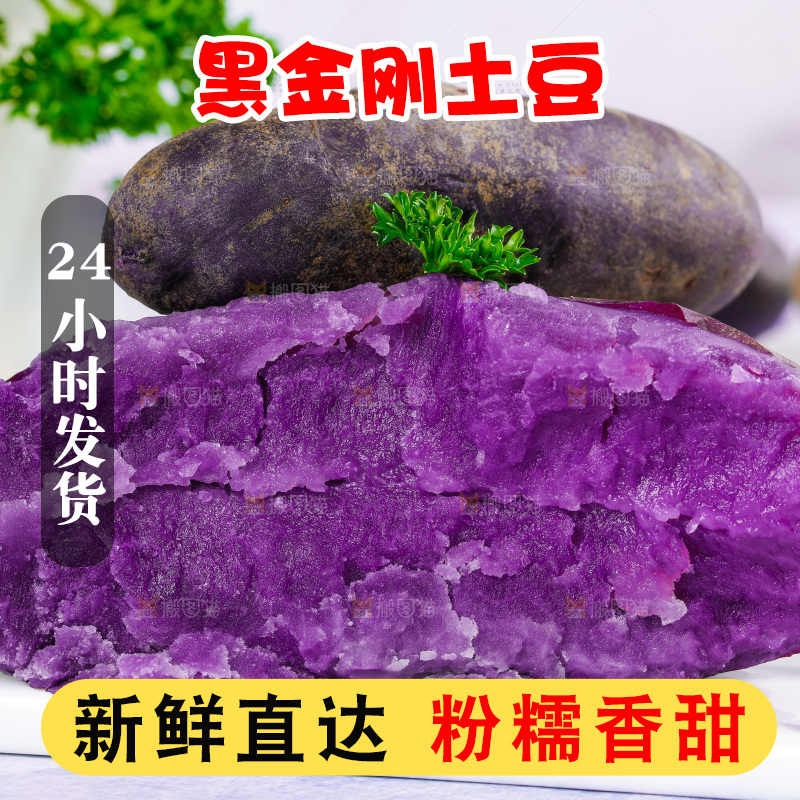 浅底上的紫土豆
