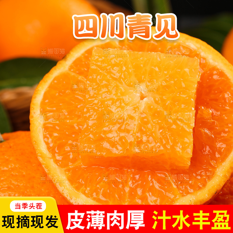 深底上的青见柑橘