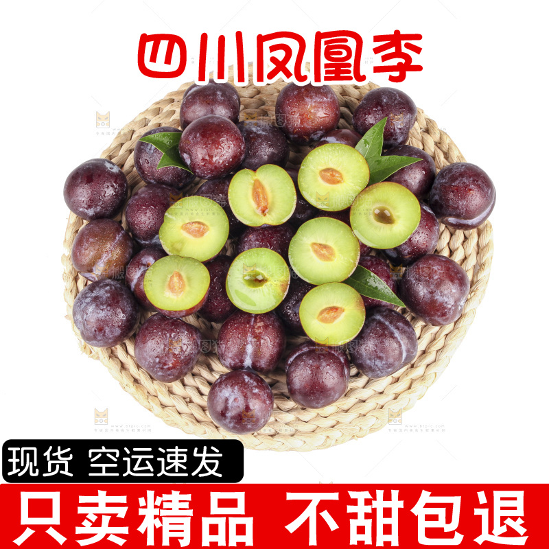 白底上的五月脆李子