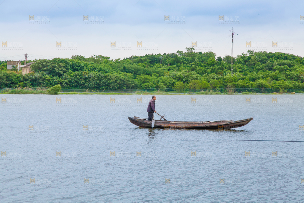 户外风景湖水