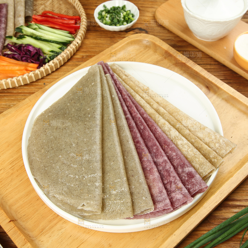深底上的卷饼